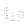 UCHWYT DO TV LCD/LED 17-42 25KG AR-57A  ART reg.pion/poziom